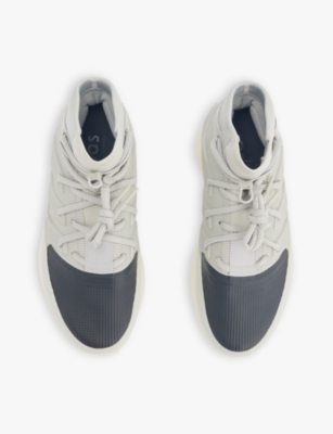 Fear Of God Athletics Mens Sesame Carbon X Adidas Brand-patch Synthetic Trainers In Sesame Carbon