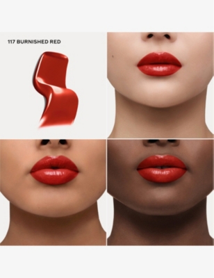 Burberry 117 Burnished Red Brit Shine Lipstick 3g In 117 Burnished Red