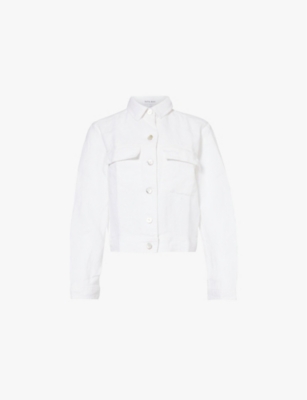 BELLA DAHL: Flap-pocket linen shirt jacket