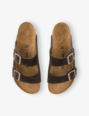 BIRKENSTOCK: Arizona Two-Strap Suede Sandals