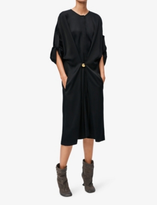 Loewe Pebble Midi Dress In Black