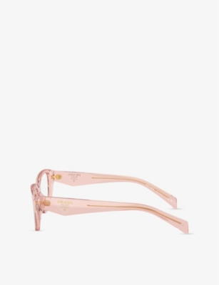 PRADA: PR 21ZV Irregular-Frame Acetate Glasses