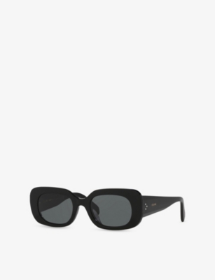 Celine Womens Black Cl000476 Bold 3 Dots Cl40287u Rectangle-frame Acetate Sunglasses