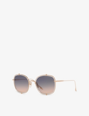 Dita Womens D4000444 Talon Three Dts442 Square-frame Titanium Sunglasses