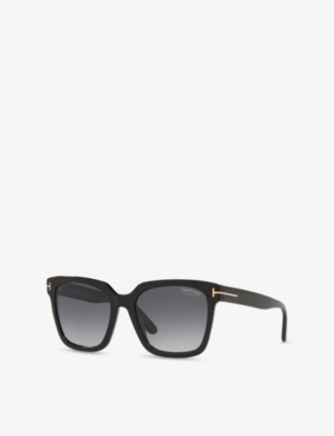 Tom Ford Womens Black Ft0952 Selby Square-frame Acetate Sunglasses