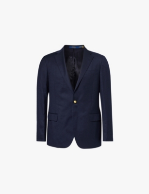 POLO RALPH LAUREN Single breasted regular fit wool blend blazer Selfridges