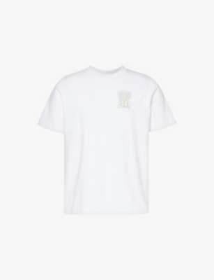 CASABLANCA: Graphic-print organic-cotton T-shirt