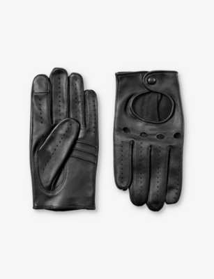 Aspinal Of London Nappa Leather Driving Gloves In Black