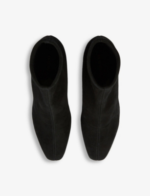 LK BENNETT: Grove stretch heeled suede ankle boots