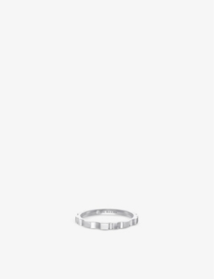 DE BEERS JEWELLERS: RVL 18ct white-gold ring