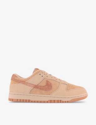 NIKE: Dunk Low panelled suede low-top trainers