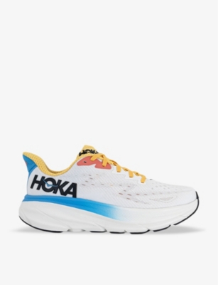 HOKA: Clifton 9 woven low-top trainers