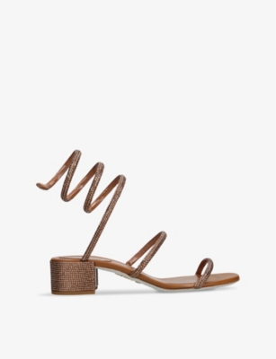 RENE CAOVILLA: Cleo coiled-strap leather sandals