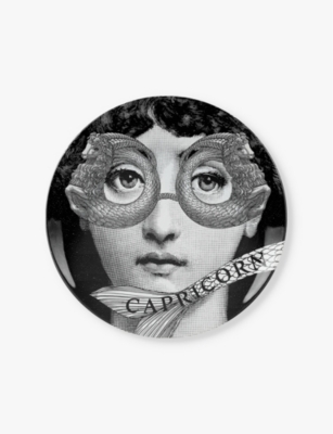 Fornasetti Tema E Variazioni N.357 Capricorn Porcelain Wall Plate 26cm