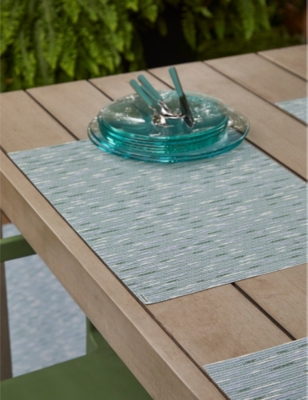 Chilewich Mint Rectangular Woven Placemat 36cm X 48cm In Mint