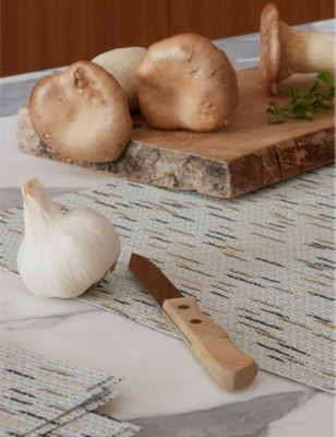 Chilewich Rectangular Woven Placemat 36cm X 48cm Sesame In Sesame