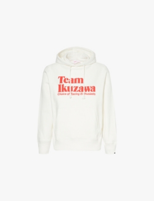 TEAM IKUZAWA: Brand-print regular-fit organic-cotton hoody