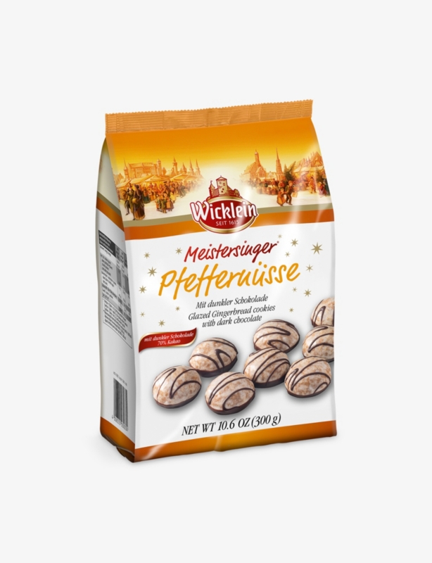 Pfeffenusse glazed gingerbread and dark-chocolate cookies 300g