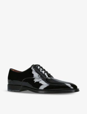 TODS: Francesina patent-leather derby shoes