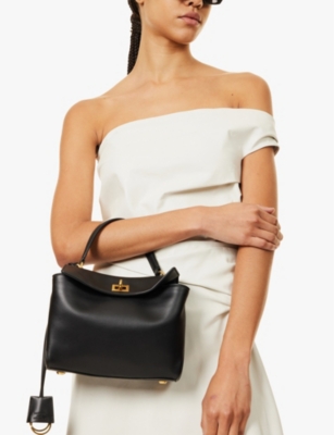 Balenciaga Womens Black Rodeo Leather Top-handle Bag In Black