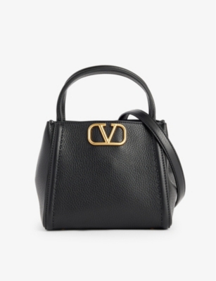 VALENTINO GARAVANI: VLogo leather tote bag