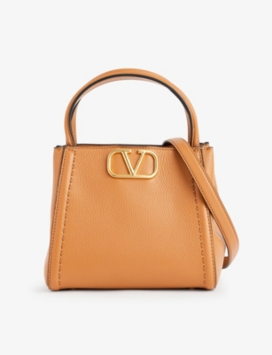 VALENTINO GARAVANI: VLOGO leather top-handle bag