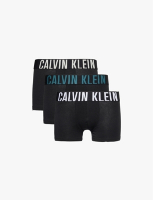CALVIN KLEIN: Intense Power pack-of-three stretch-cotton trunks