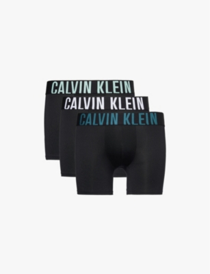 Mens Calvin Klein Intense Power Pack-Of-Three Microfibre-Stretch Boxer Briefs
