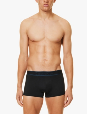 Calvin Klein Lot De Trois Boxers En Coton Stretch In Black