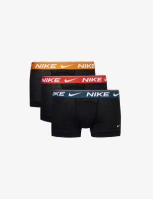 NIKE: Pack of three Dri-FIT Ultra Comfort recycled-polyester blend stretch-jersey trunks