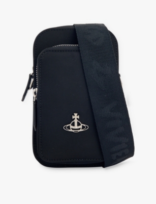 VIVIENNE WESTWOOD - Brand-Plaque Woven Phone Cross Body Bag