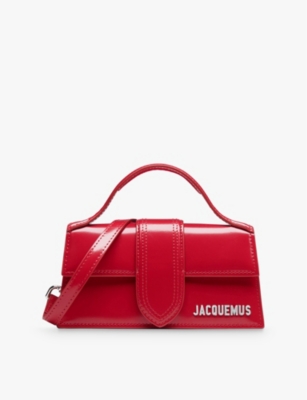 JACQUEMUS: Le Bambino patent-leather top-handle bag