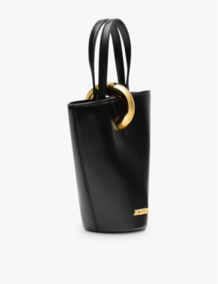 Jacquemus The Mini Bucket Bag Handles In Black