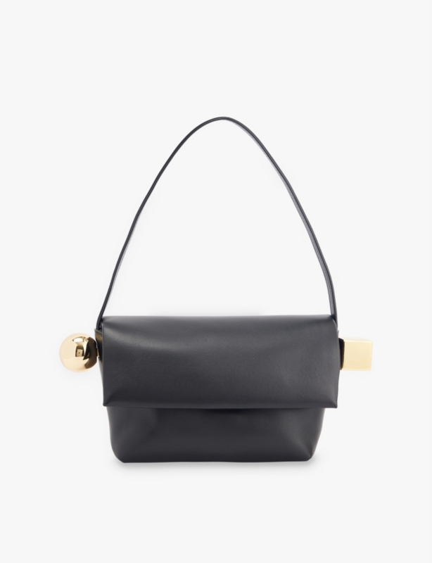 Le Rond Carre leather top-handle bag