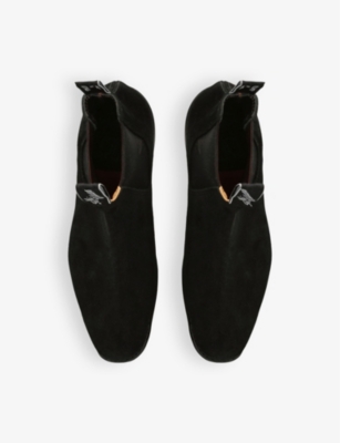 R M WILLIAMS: Craftsman elasticated-panel suede ankle boots