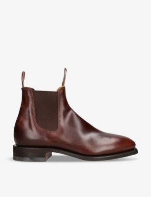 R M WILLIAMS: Craftsman elasticated-panel leather ankle boots