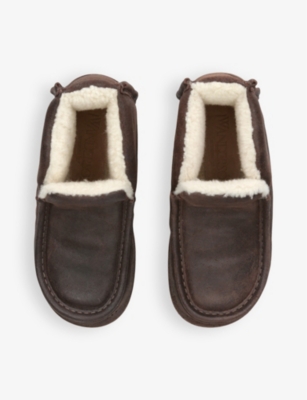 Jw Anderson Shearling-lined Suede Boots In Brown