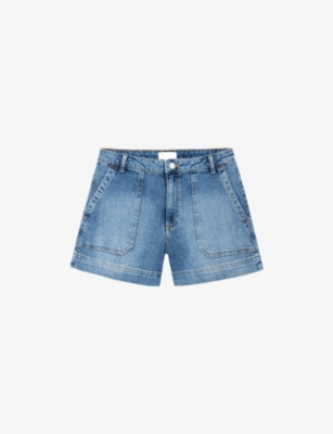 THE WHITE COMPANY: Regular-Fit High-Rise Stretch-Denim Shorts