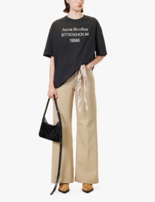 Acne Studios T-shirts And Polos In Faded Black