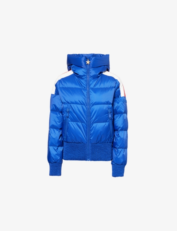 La Face shirred-trims shell-down ski jacket