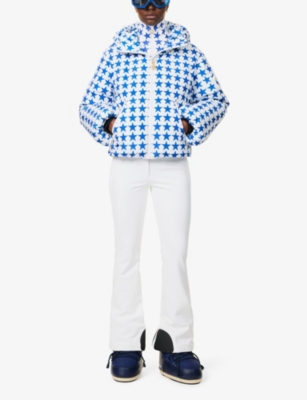 GOLDBERGH: Olympe star-print shell-down ski jacket