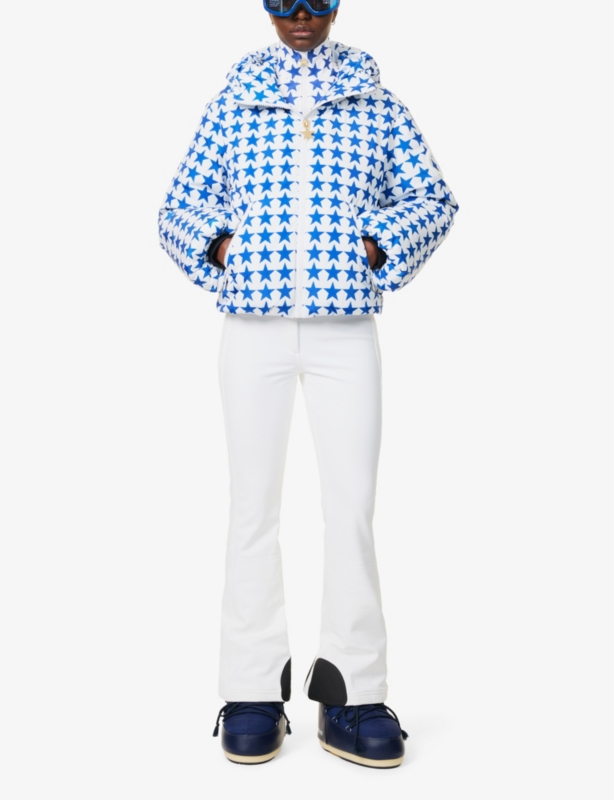 Olympe star-print shell-down ski jacket
