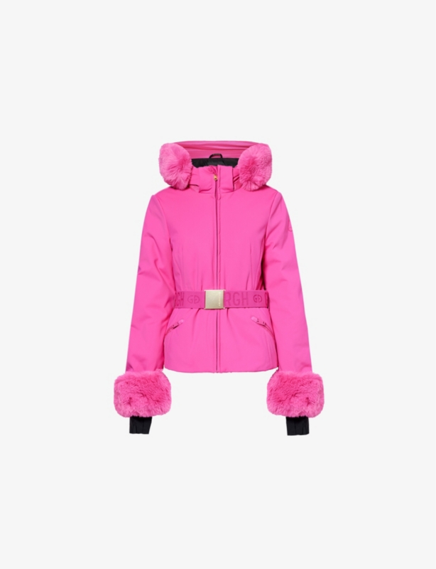 Giselle hooded regular-fit stretch-woven down jacket