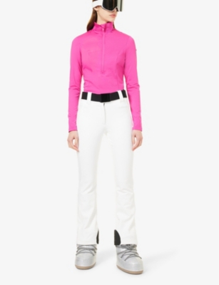 Serena High-Neck Stretch-Woven Ski Sweatshirt