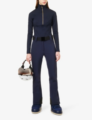 Serena High-Neck Stretch-Woven Ski Sweatshirt