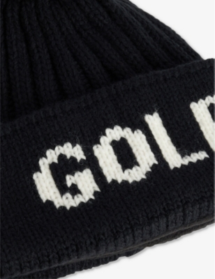 GOLDBERGH: Hodd pom-pom-embellishment wool-blend beanie