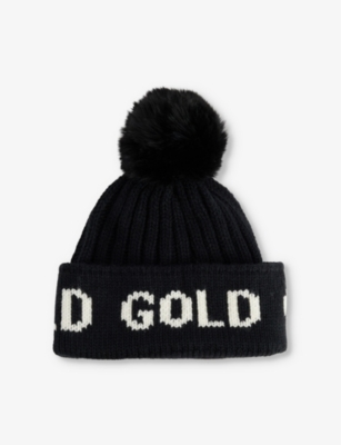 GOLDBERGH: Hodd pom-pom-embellishment wool-blend beanie