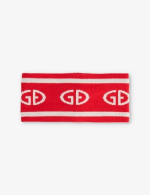 Goldbergh Womens Tiara Brand-print Wool Headband 4460 Flam In 4460 Flame