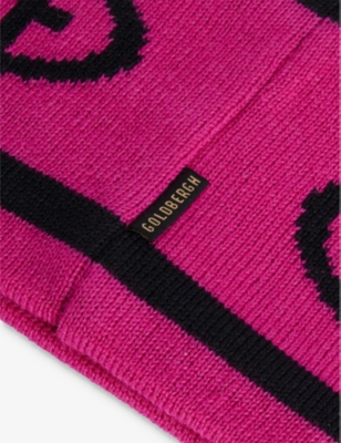 GOLDBERGH: Tiara brand-print wool headband