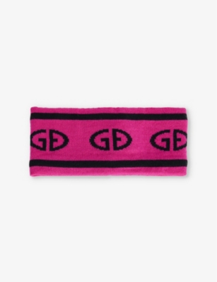 GOLDBERGH: Tiara brand-print wool headband